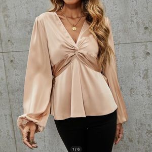 Champagne blouse